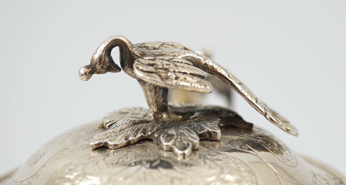 A late 19th/early 20th century Ottoman silver Sahlep cup and cover with stand